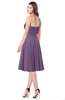 ColsBM Purdie Chinese Violet Bridesmaid Dresses A-line Strapless Half Backless Tea Length Sleeveless Gorgeous