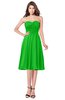 ColsBM Purdie Classic Green Bridesmaid Dresses A-line Strapless Half Backless Tea Length Sleeveless Gorgeous