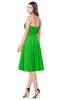 ColsBM Purdie Classic Green Bridesmaid Dresses A-line Strapless Half Backless Tea Length Sleeveless Gorgeous