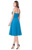 ColsBM Purdie Cornflower Blue Bridesmaid Dresses A-line Strapless Half Backless Tea Length Sleeveless Gorgeous