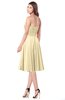 ColsBM Purdie Cornhusk Bridesmaid Dresses A-line Strapless Half Backless Tea Length Sleeveless Gorgeous