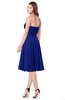 ColsBM Purdie Electric Blue Bridesmaid Dresses A-line Strapless Half Backless Tea Length Sleeveless Gorgeous