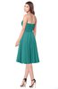 ColsBM Purdie Emerald Green Bridesmaid Dresses A-line Strapless Half Backless Tea Length Sleeveless Gorgeous