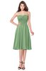 ColsBM Purdie Fair Green Bridesmaid Dresses A-line Strapless Half Backless Tea Length Sleeveless Gorgeous