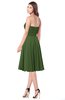 ColsBM Purdie Garden Green Bridesmaid Dresses A-line Strapless Half Backless Tea Length Sleeveless Gorgeous