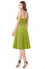 ColsBM Purdie Green Oasis Bridesmaid Dresses A-line Strapless Half Backless Tea Length Sleeveless Gorgeous