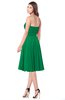 ColsBM Purdie Green Bridesmaid Dresses A-line Strapless Half Backless Tea Length Sleeveless Gorgeous