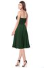 ColsBM Purdie Hunter Green Bridesmaid Dresses A-line Strapless Half Backless Tea Length Sleeveless Gorgeous