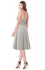 ColsBM Purdie Hushed Violet Bridesmaid Dresses A-line Strapless Half Backless Tea Length Sleeveless Gorgeous