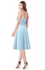 ColsBM Purdie Ice Blue Bridesmaid Dresses A-line Strapless Half Backless Tea Length Sleeveless Gorgeous