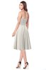 ColsBM Purdie Off White Bridesmaid Dresses A-line Strapless Half Backless Tea Length Sleeveless Gorgeous