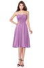 ColsBM Purdie Orchid Bridesmaid Dresses A-line Strapless Half Backless Tea Length Sleeveless Gorgeous