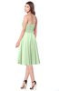 ColsBM Purdie Pale Green Bridesmaid Dresses A-line Strapless Half Backless Tea Length Sleeveless Gorgeous