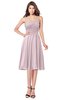 ColsBM Purdie Pale Lilac Bridesmaid Dresses A-line Strapless Half Backless Tea Length Sleeveless Gorgeous
