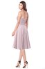 ColsBM Purdie Pale Lilac Bridesmaid Dresses A-line Strapless Half Backless Tea Length Sleeveless Gorgeous
