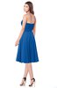 ColsBM Purdie Royal Blue Bridesmaid Dresses A-line Strapless Half Backless Tea Length Sleeveless Gorgeous