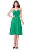 ColsBM Purdie Sea Green Bridesmaid Dresses A-line Strapless Half Backless Tea Length Sleeveless Gorgeous
