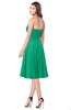 ColsBM Purdie Sea Green Bridesmaid Dresses A-line Strapless Half Backless Tea Length Sleeveless Gorgeous