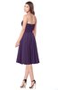 ColsBM Purdie Violet Bridesmaid Dresses A-line Strapless Half Backless Tea Length Sleeveless Gorgeous
