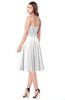 ColsBM Purdie White Bridesmaid Dresses A-line Strapless Half Backless Tea Length Sleeveless Gorgeous