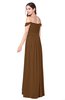 ColsBM Katelyn Brown Bridesmaid Dresses Zip up A-line Floor Length Sweetheart Short Sleeve Gorgeous