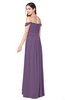 ColsBM Katelyn Chinese Violet Bridesmaid Dresses Zip up A-line Floor Length Sweetheart Short Sleeve Gorgeous