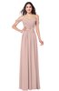 ColsBM Katelyn Dusty Rose Bridesmaid Dresses Zip up A-line Floor Length Sweetheart Short Sleeve Gorgeous