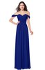 ColsBM Katelyn Electric Blue Bridesmaid Dresses Zip up A-line Floor Length Sweetheart Short Sleeve Gorgeous