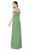 ColsBM Katelyn Fair Green Bridesmaid Dresses Zip up A-line Floor Length Sweetheart Short Sleeve Gorgeous