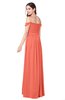 ColsBM Katelyn Fusion Coral Bridesmaid Dresses Zip up A-line Floor Length Sweetheart Short Sleeve Gorgeous