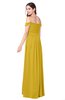 ColsBM Katelyn Lemon Curry Bridesmaid Dresses Zip up A-line Floor Length Sweetheart Short Sleeve Gorgeous