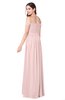 ColsBM Katelyn Pastel Pink Bridesmaid Dresses Zip up A-line Floor Length Sweetheart Short Sleeve Gorgeous