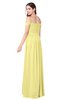ColsBM Katelyn Pastel Yellow Bridesmaid Dresses Zip up A-line Floor Length Sweetheart Short Sleeve Gorgeous