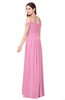 ColsBM Katelyn Pink Bridesmaid Dresses Zip up A-line Floor Length Sweetheart Short Sleeve Gorgeous