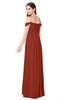 ColsBM Katelyn Rust Bridesmaid Dresses Zip up A-line Floor Length Sweetheart Short Sleeve Gorgeous
