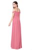 ColsBM Katelyn Watermelon Bridesmaid Dresses Zip up A-line Floor Length Sweetheart Short Sleeve Gorgeous