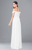 ColsBM Katelyn White Bridesmaid Dresses Zip up A-line Floor Length Sweetheart Short Sleeve Gorgeous