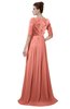 ColsBM Rene Desert Flower Bridesmaid Dresses Boat Flower A-line Elastic Elbow Length Sleeve Hawaiian