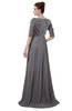 ColsBM Rene Storm Front Bridesmaid Dresses Boat Flower A-line Elastic Elbow Length Sleeve Hawaiian