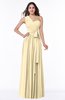 ColsBM Emmeline Cornhusk Modern A-line Half Backless Chiffon Floor Length Ruching Plus Size Bridesmaid Dresses