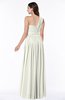 ColsBM Emmeline Cream Modern A-line Half Backless Chiffon Floor Length Ruching Plus Size Bridesmaid Dresses