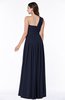 ColsBM Emmeline Dark Sapphire Modern A-line Half Backless Chiffon Floor Length Ruching Plus Size Bridesmaid Dresses