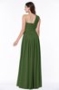 ColsBM Emmeline Garden Green Modern A-line Half Backless Chiffon Floor Length Ruching Plus Size Bridesmaid Dresses