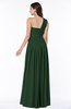 ColsBM Emmeline Hunter Green Modern A-line Half Backless Chiffon Floor Length Ruching Plus Size Bridesmaid Dresses