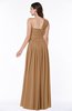 ColsBM Emmeline Light Brown Modern A-line Half Backless Chiffon Floor Length Ruching Plus Size Bridesmaid Dresses