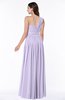 ColsBM Emmeline Light Purple Modern A-line Half Backless Chiffon Floor Length Ruching Plus Size Bridesmaid Dresses