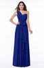 ColsBM Emmeline Nautical Blue Modern A-line Half Backless Chiffon Floor Length Ruching Plus Size Bridesmaid Dresses