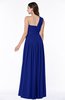 ColsBM Emmeline Nautical Blue Modern A-line Half Backless Chiffon Floor Length Ruching Plus Size Bridesmaid Dresses