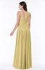 ColsBM Emmeline New Wheat Modern A-line Half Backless Chiffon Floor Length Ruching Plus Size Bridesmaid Dresses
