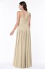 ColsBM Emmeline Novelle Peach Modern A-line Half Backless Chiffon Floor Length Ruching Plus Size Bridesmaid Dresses